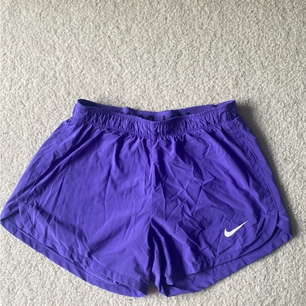 Nike Dri-Fit Purple Athletic Shorts with built in spandex